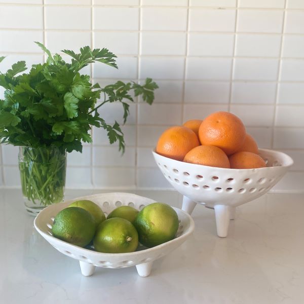 Ivory House | Mode Holey Bowl With Feet