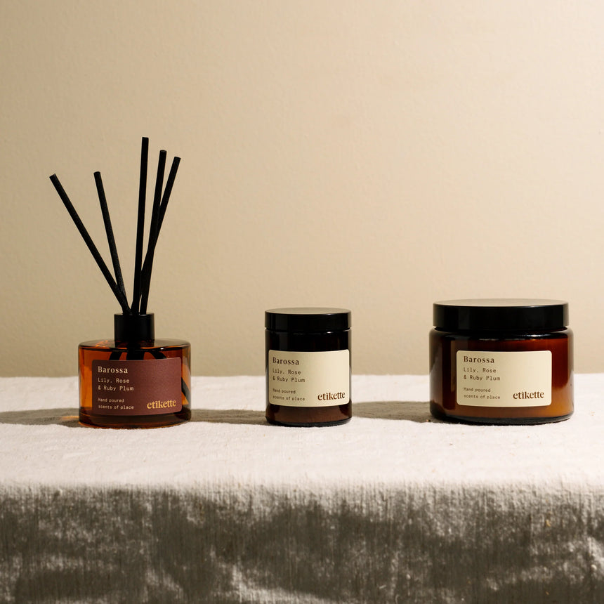 Etikette || Barossa Lily, Rose & Ruby Plum Eco Reed Diffuser