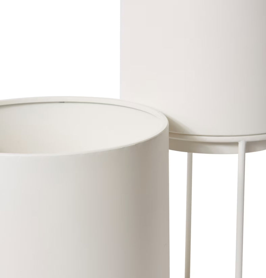 Elme Living | Gunner Planter with Stand White