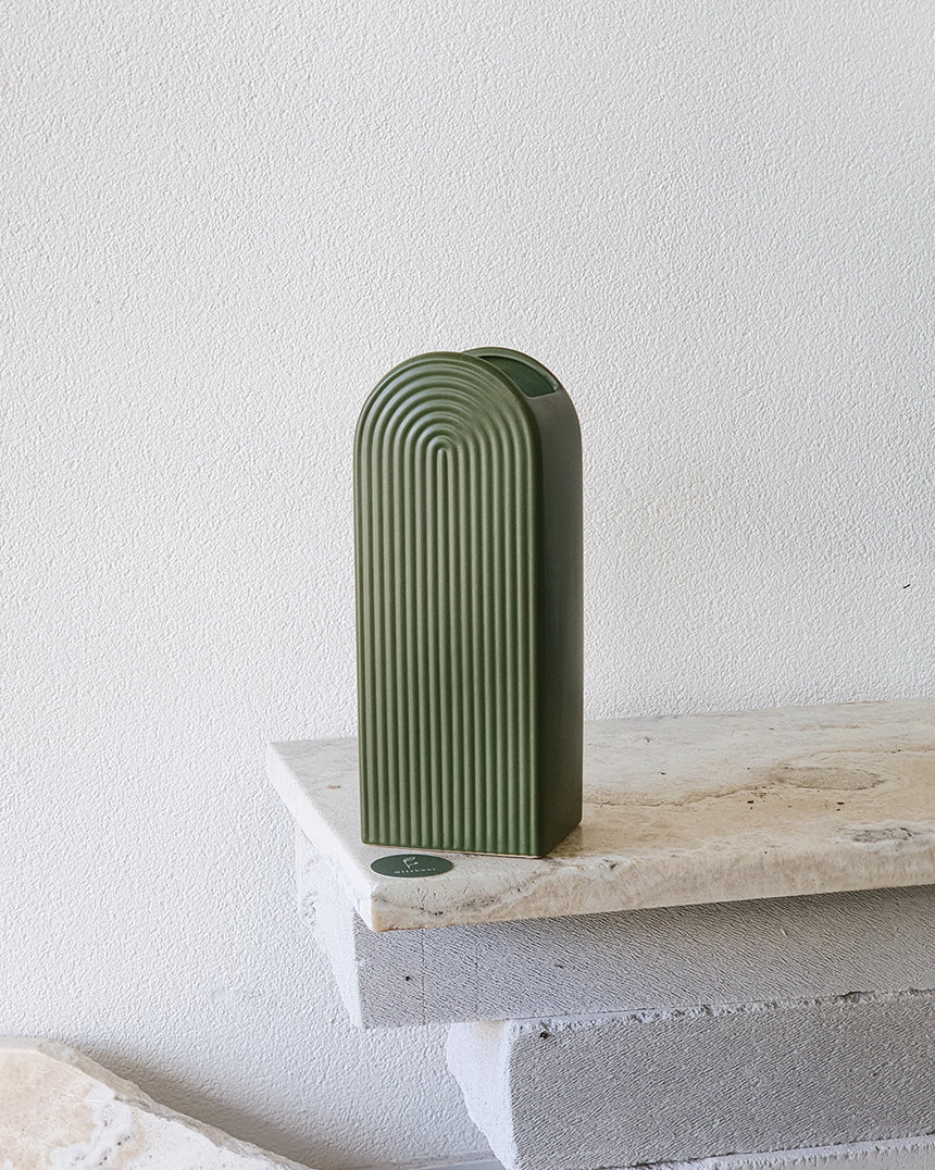 Gatsby Tall Vase Avocado