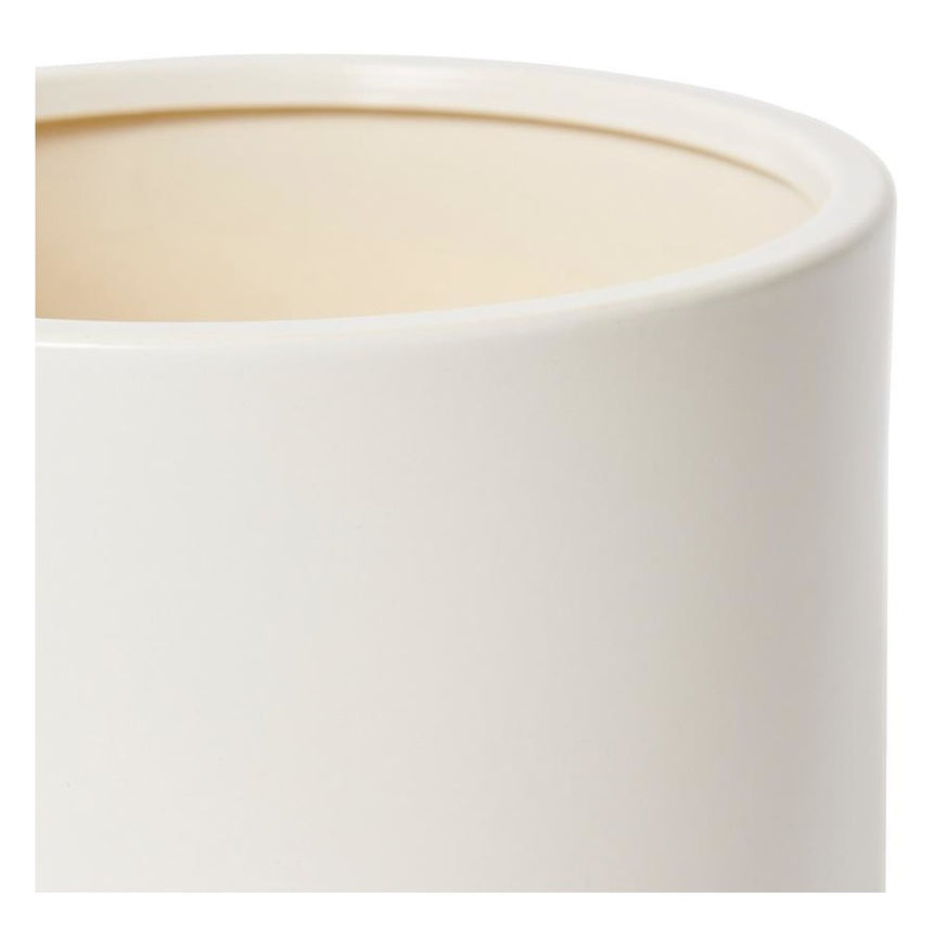 Elme Living | Augu Pot with Tray White Large
