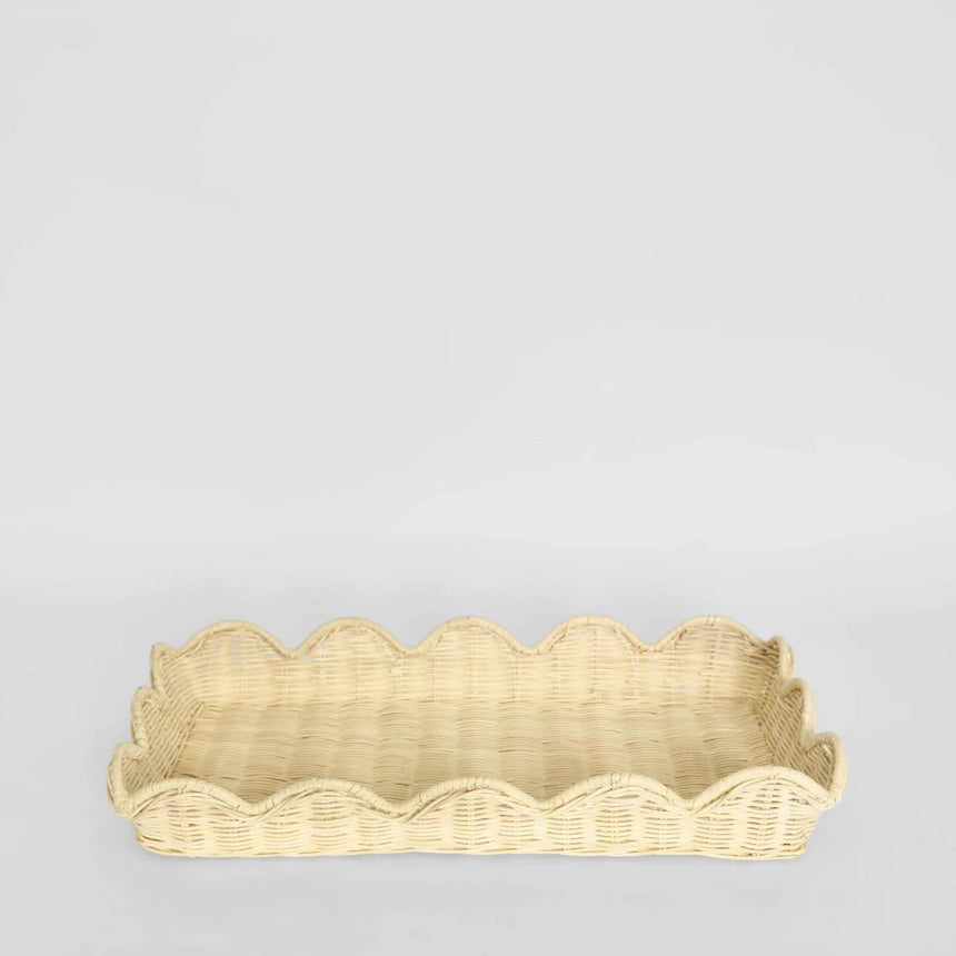 Florabelle Living | Belle Rattan Scallop Tray