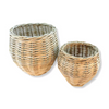 Cane Design  | Rattan Kubu Round Belly Planter