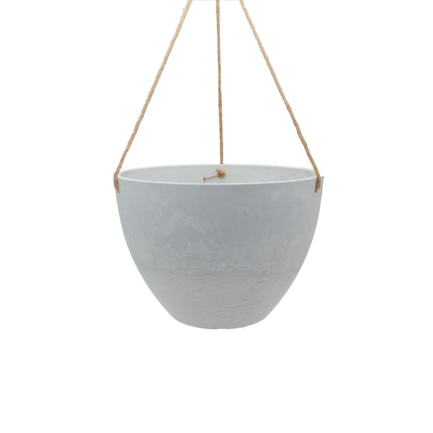 Boston Hanging Bowl White Stone