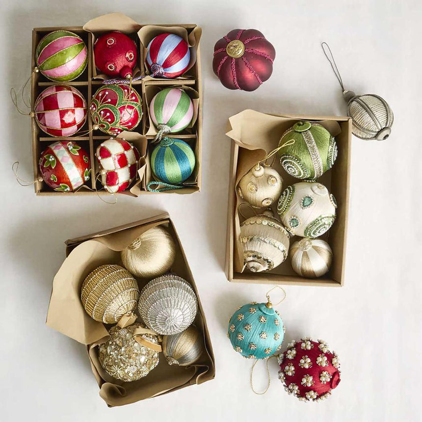 Vixen & Velvet by Florabelle Living  |  Bugle Bead Bauble Gold