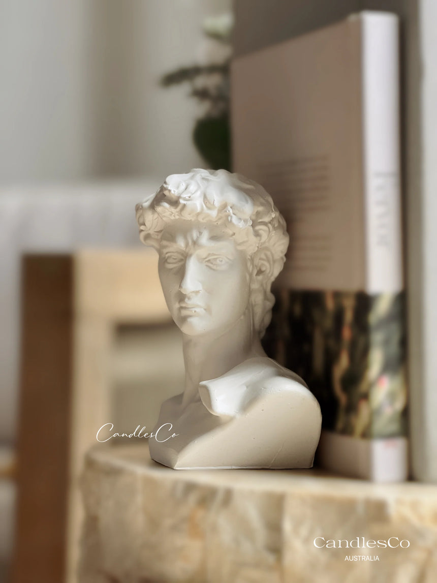 CandlesCo Australia || Statue David Bookend White