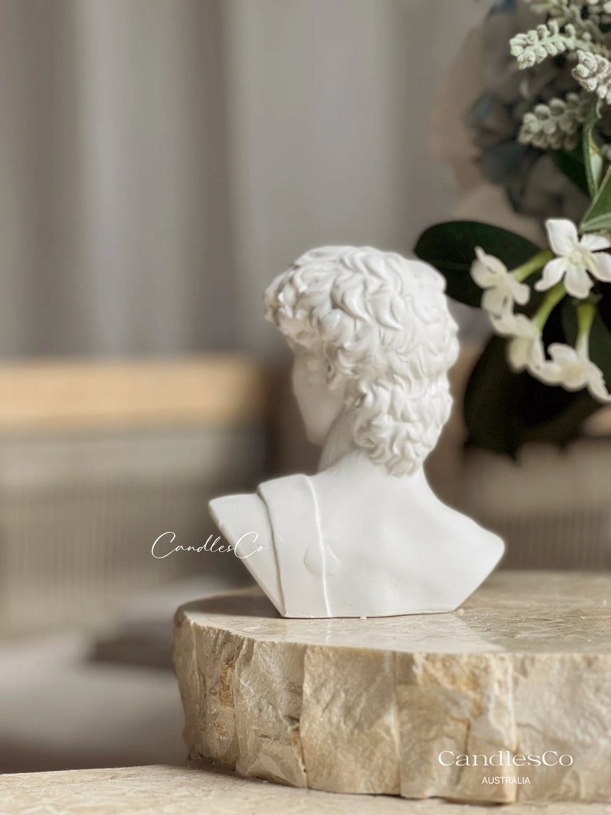 CandlesCo Australia || Statue David Bookend White