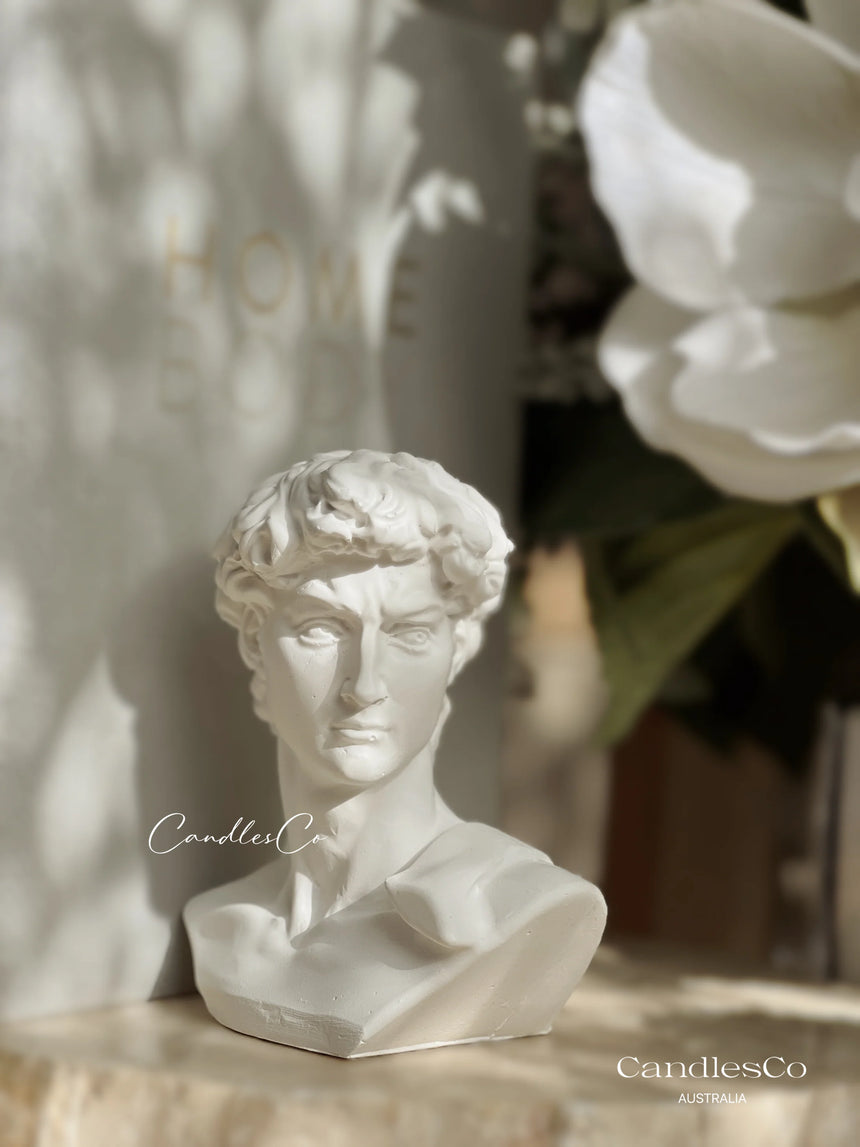 CandlesCo Australia || Statue David Bookend White
