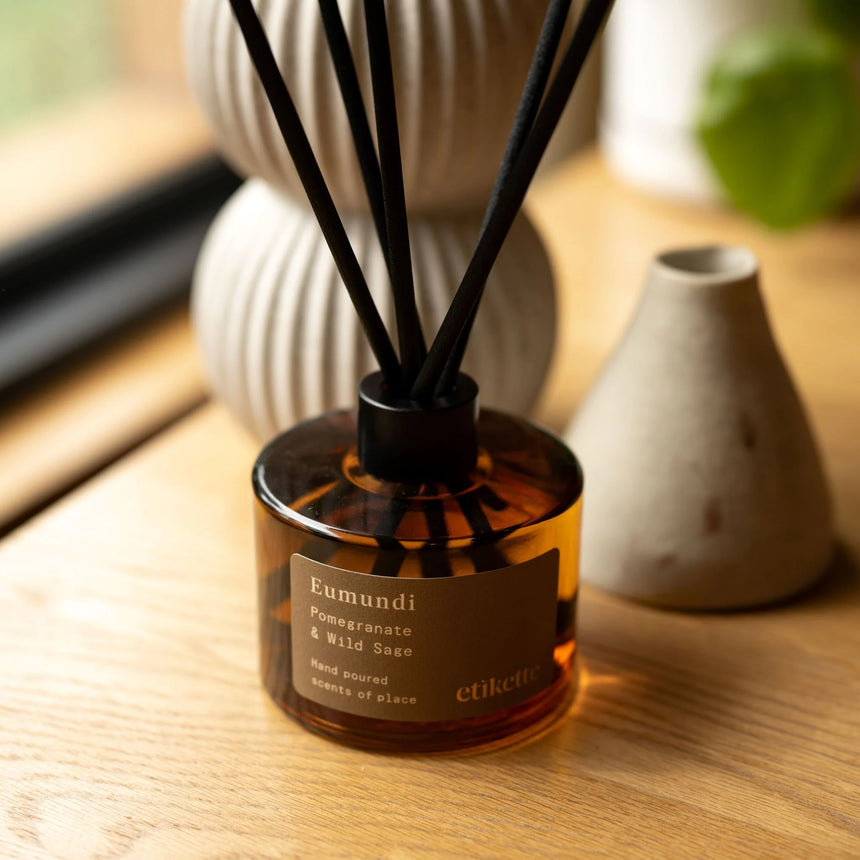Etikette ||  Eumundi Pomegranate & Wild Sage Eco Reed Diffuser