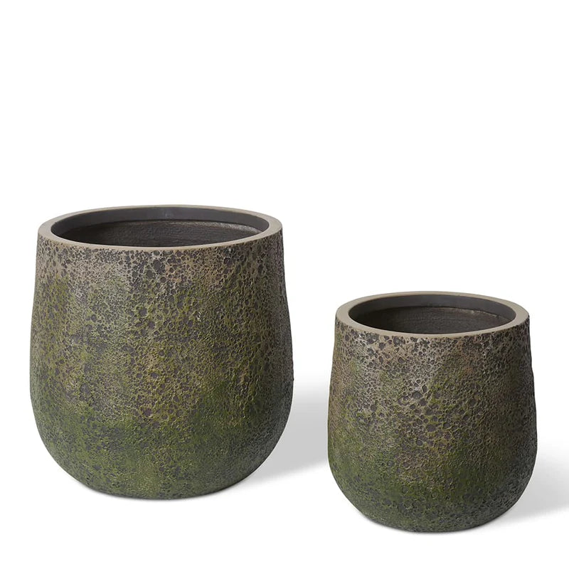 Elme Living | Finn Fibrestone Planter Brown