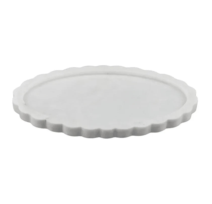 Coast to Coast | Florence Marble Tray White