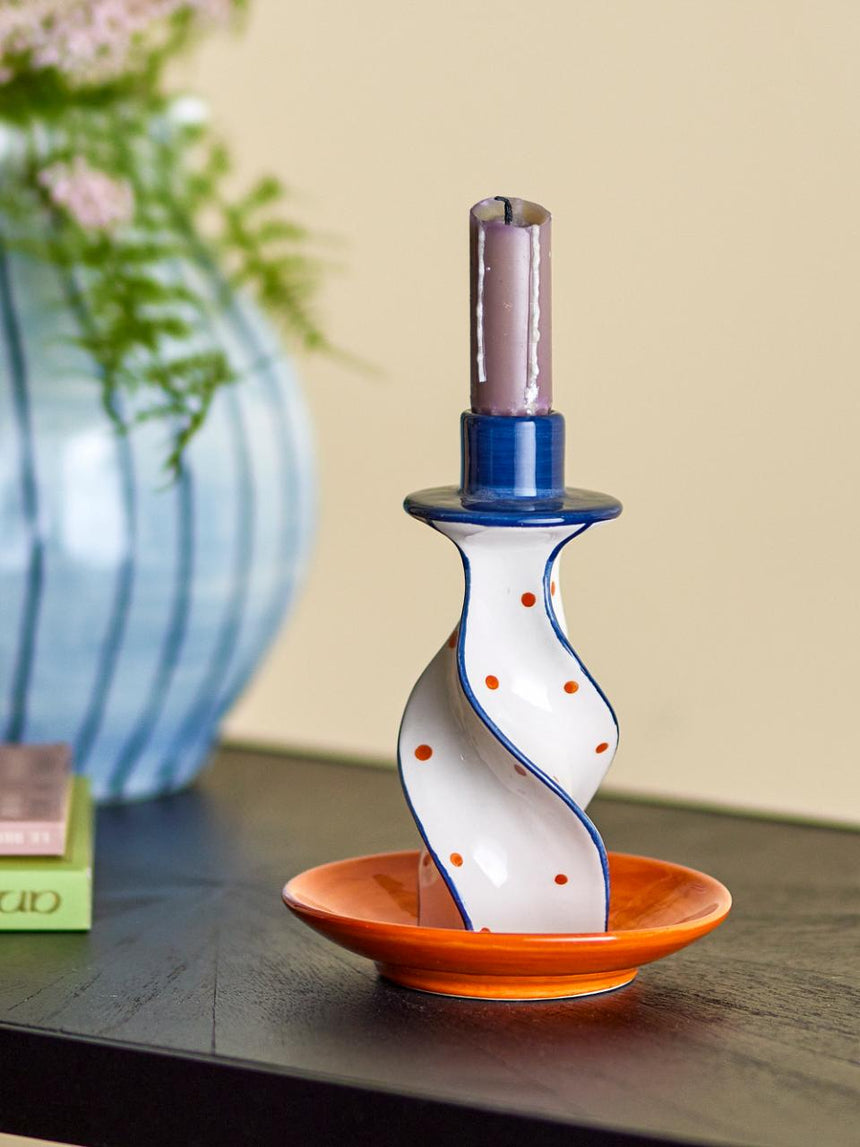 Bloomingville | Kairi Candle Holder Orange