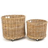 Cane Design  | Lonsdale Round Rollaway Baskets