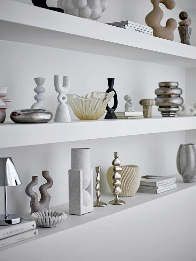 Bloomingville |  Metina Candle Holder Silver Tall