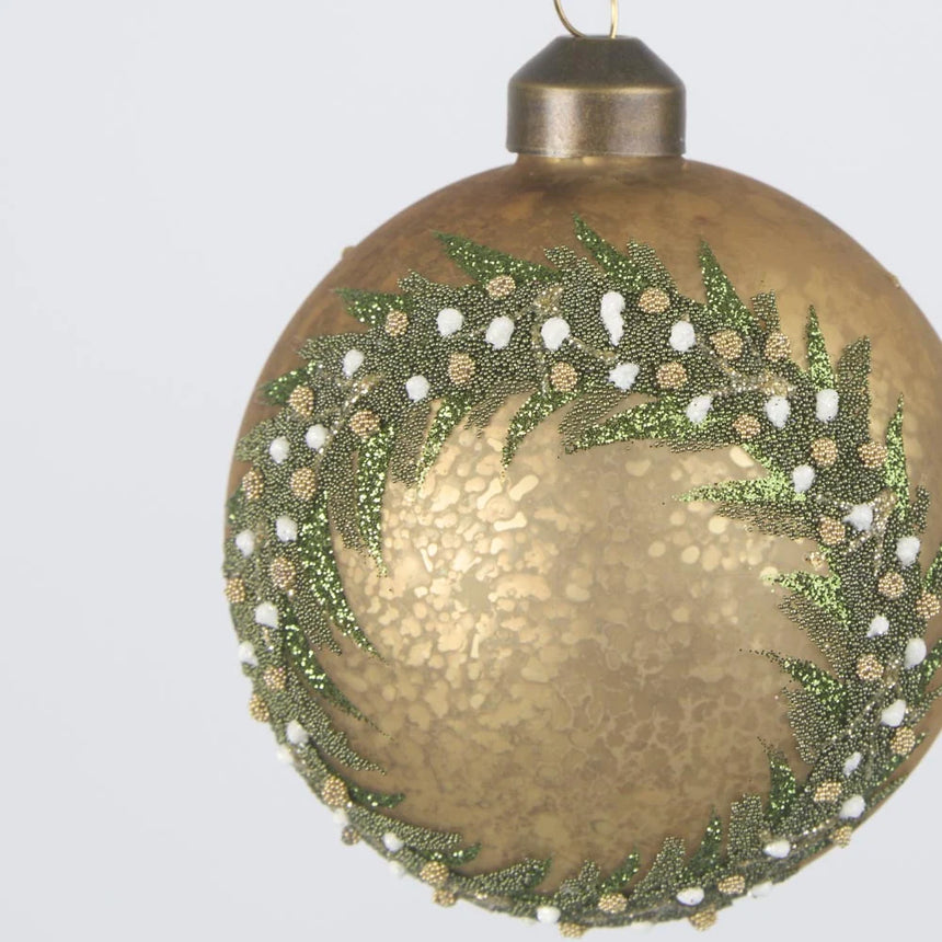 Vixen & Velvet by Florabelle Living  |  Midas Golden Wreath Bauble