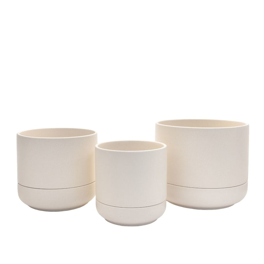 Troy Self Watering Planter Medium Chalk