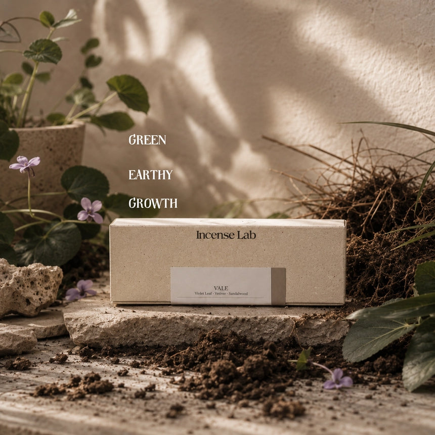 Incense Lab || Vale Violet Leaf, Vetiver & Sandalwood Incense Sticks