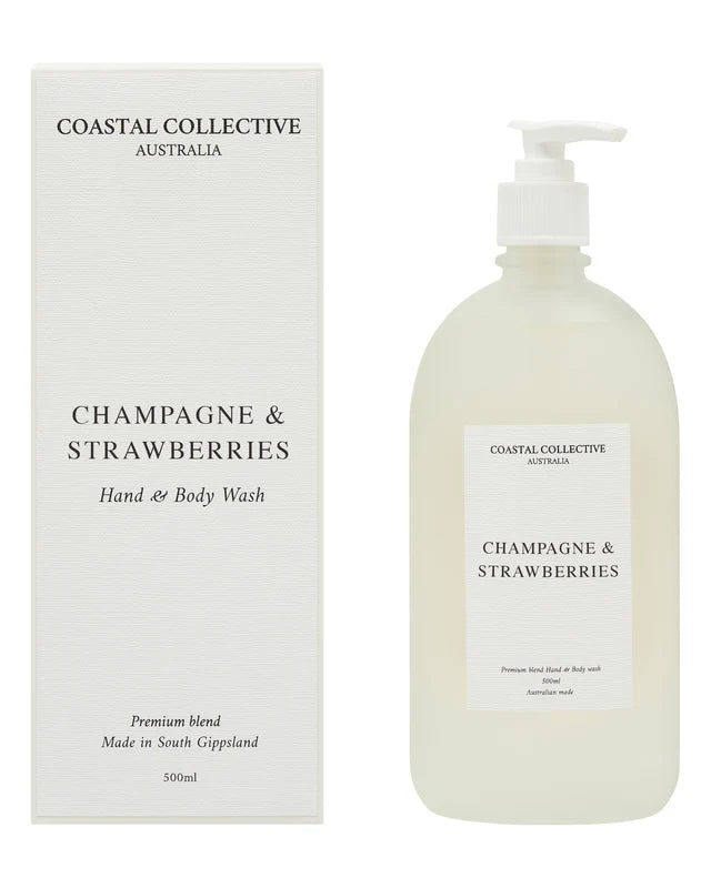 Coastal Collective Australia  ||  Champagne & Strawberries Hand & Body Wash 500ml