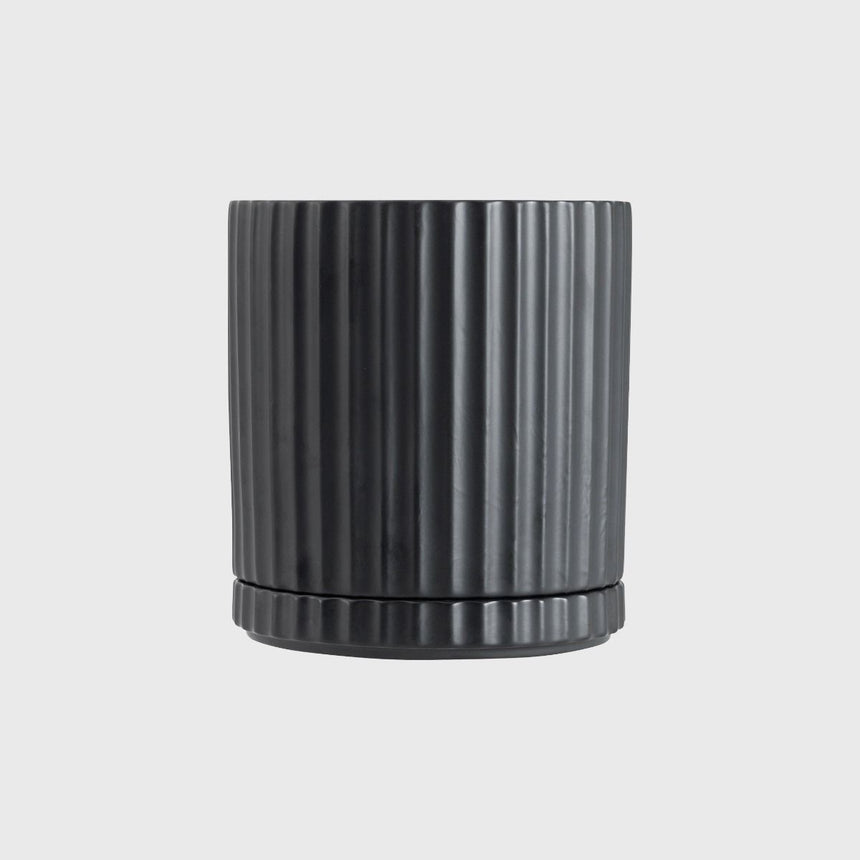 Athens Planter Black Medium