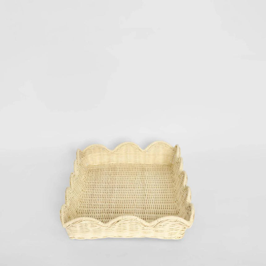 Florabelle Living | Belle Rattan Scallop Tray