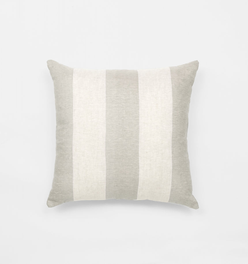 Middle of Nowhere | Big Stripe Square Cushion - Mist