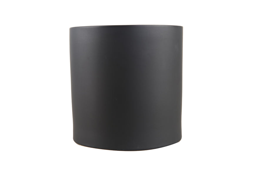 Offshoot l  Ceramic Thin Rim Pot - Black 17cm