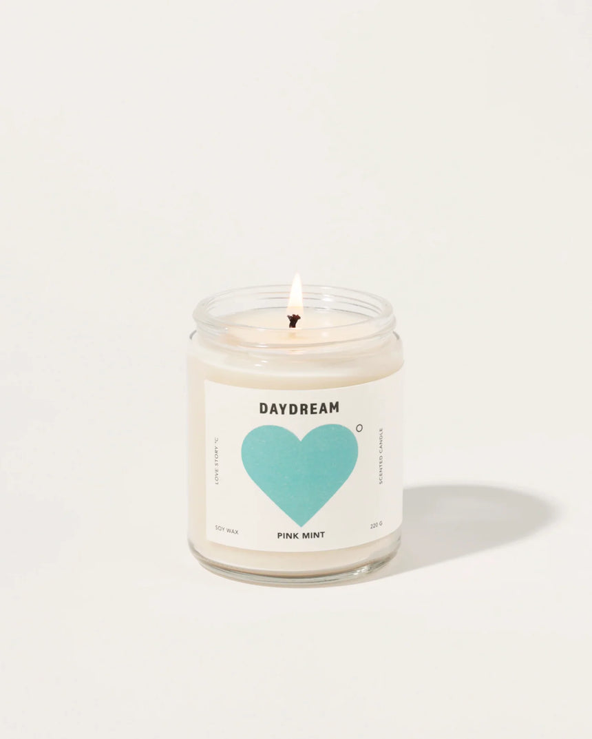 Pinkmint Candle || Daydream Tobacco and Rosewood Soy Candle