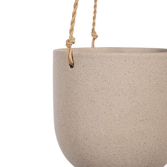 Flo Hanging Pot Taupe