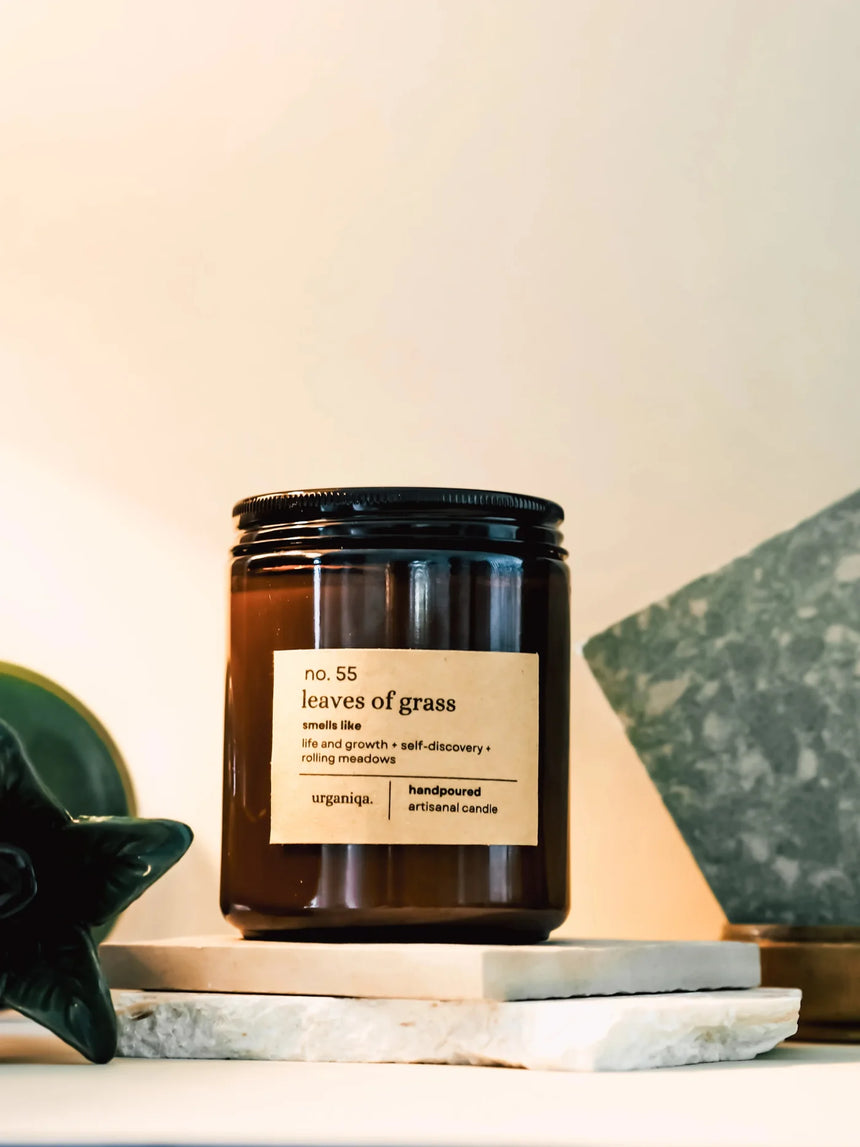 Urganiqa || Leaves of Grass Literary Soy Candles