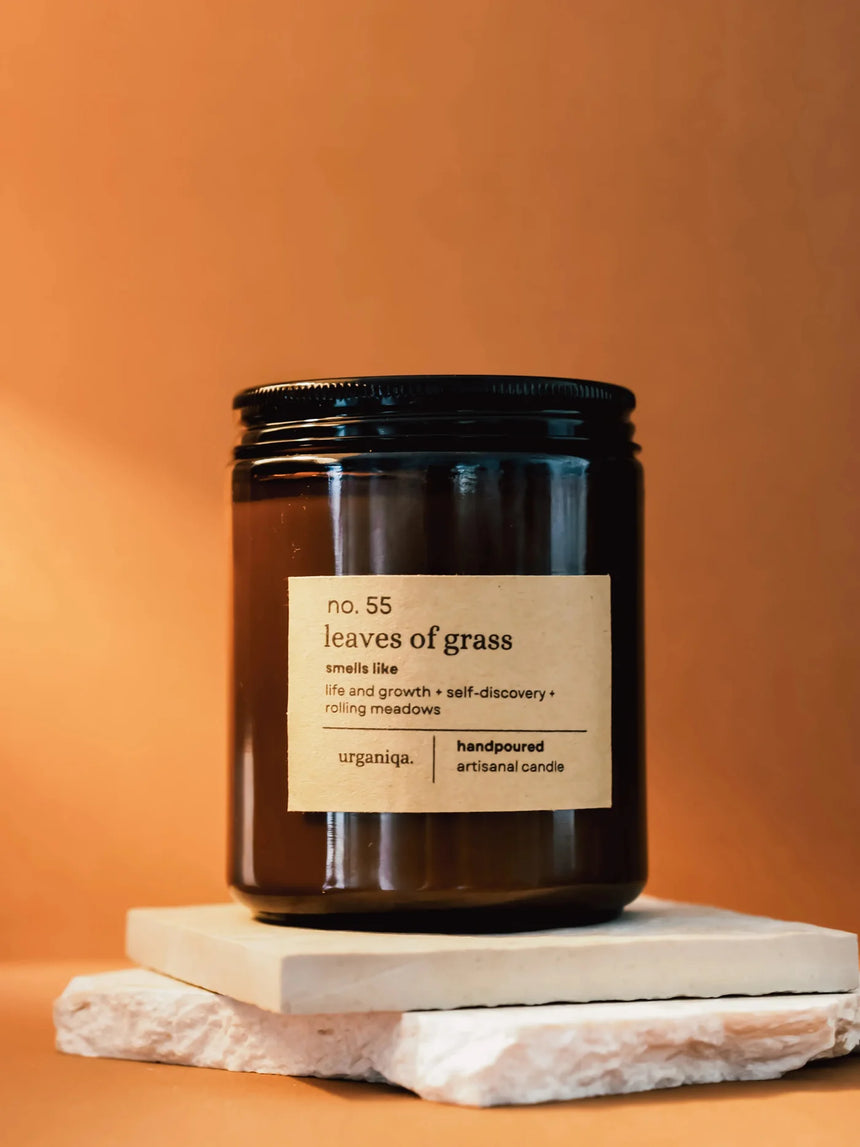 Urganiqa || Leaves of Grass Literary Soy Candles