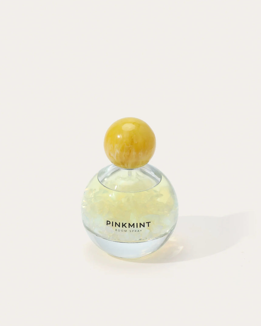 Pinkmint Candle || Lemon Myrtle Room Spray Crystal Infused