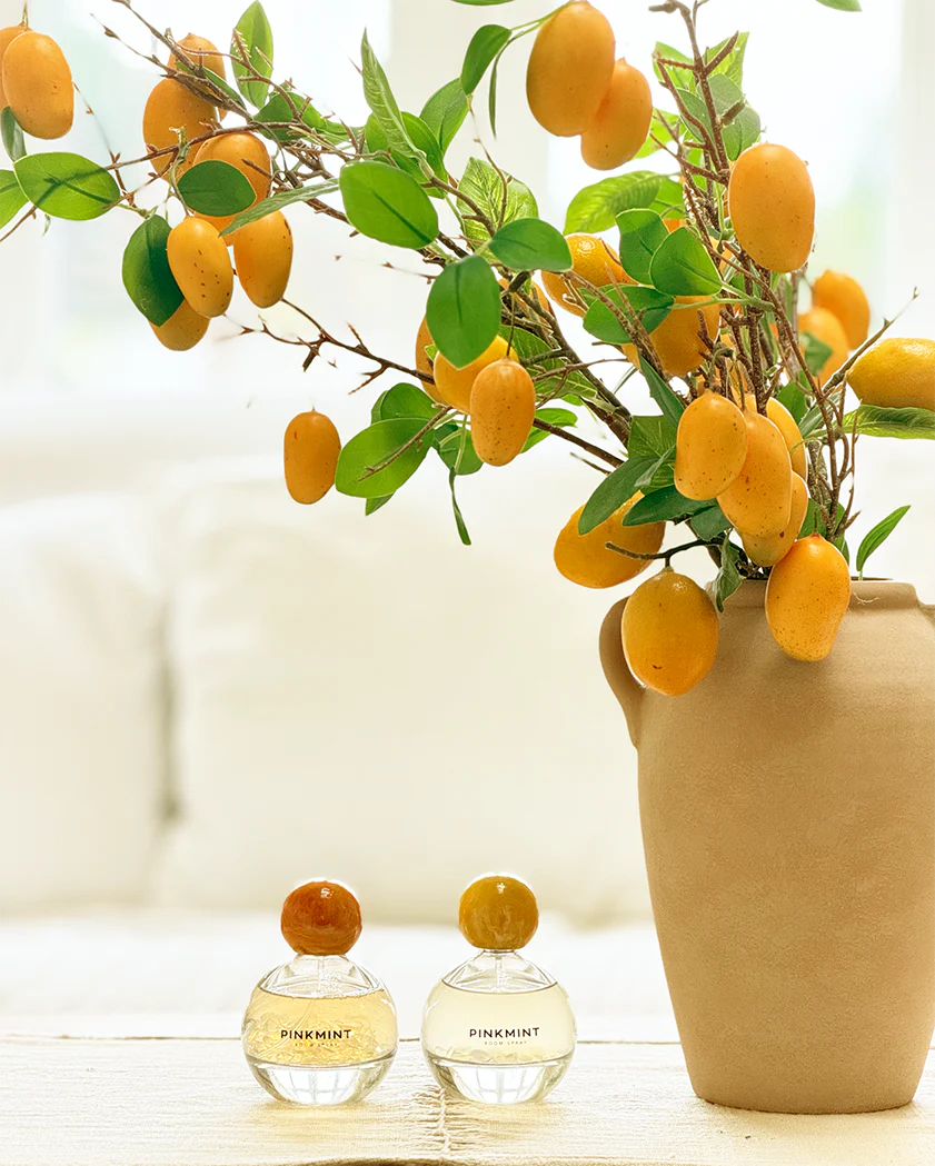 Pinkmint Candle || Lemon Myrtle Room Spray Crystal Infused