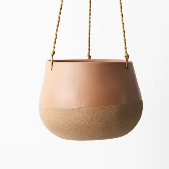 Losetta Hanging  Pot - Nude Medium