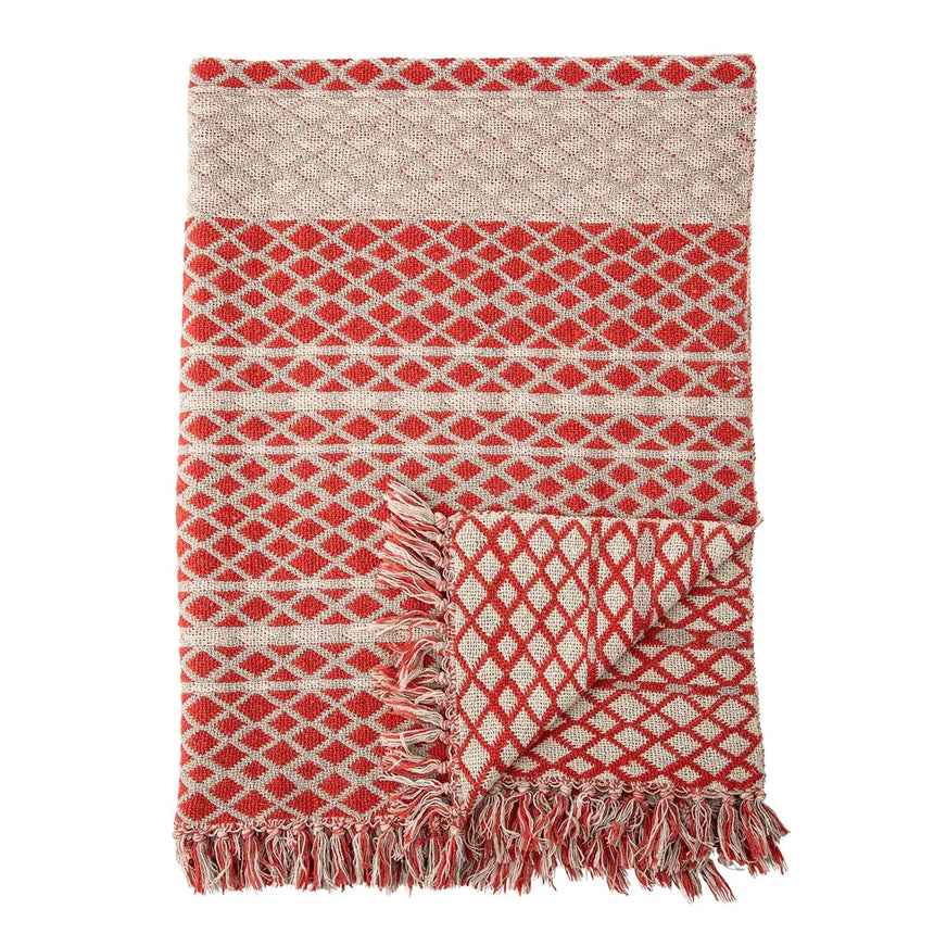 Bloomingville | Red Cotton Throw