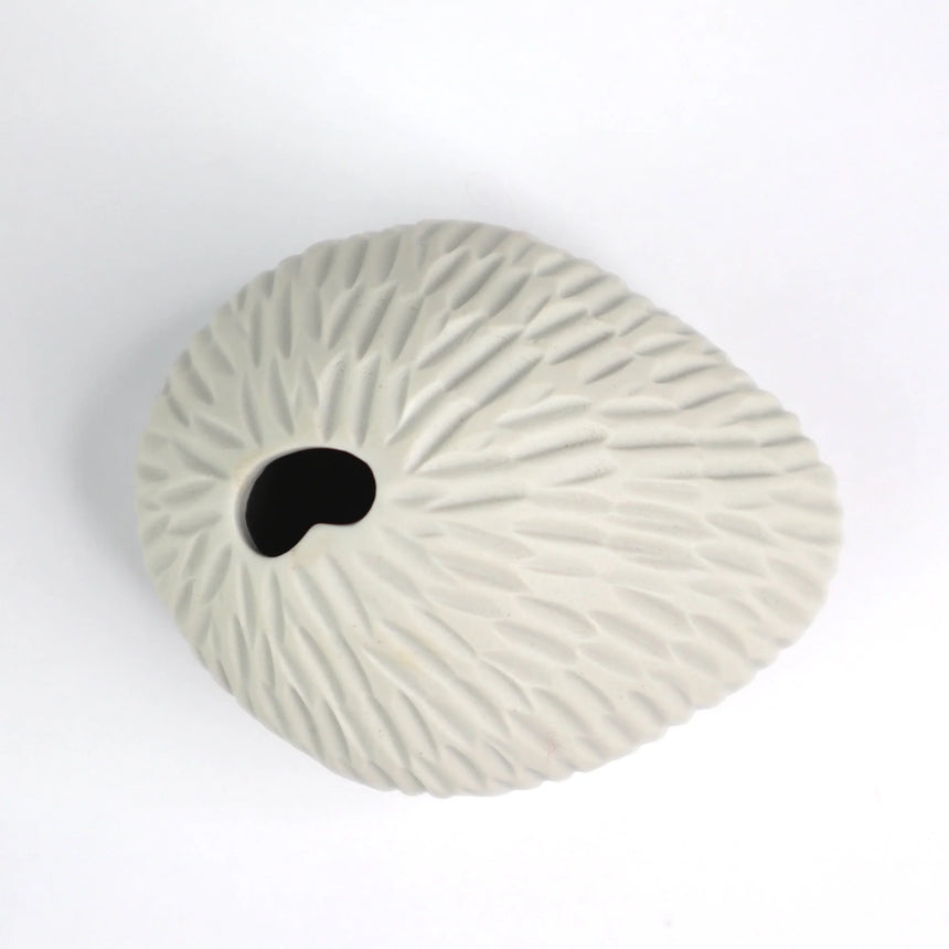 Roshi Collection| Pebble Chalk Ripples Vase