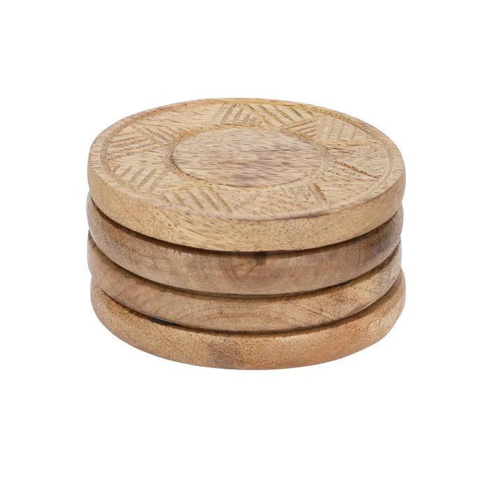 Coast to Coast | Sunrae Wood Carved Coasters