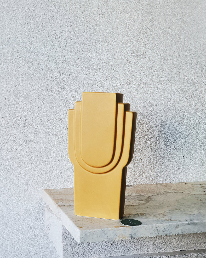Bloomingville | Art Deco Yellow Vase