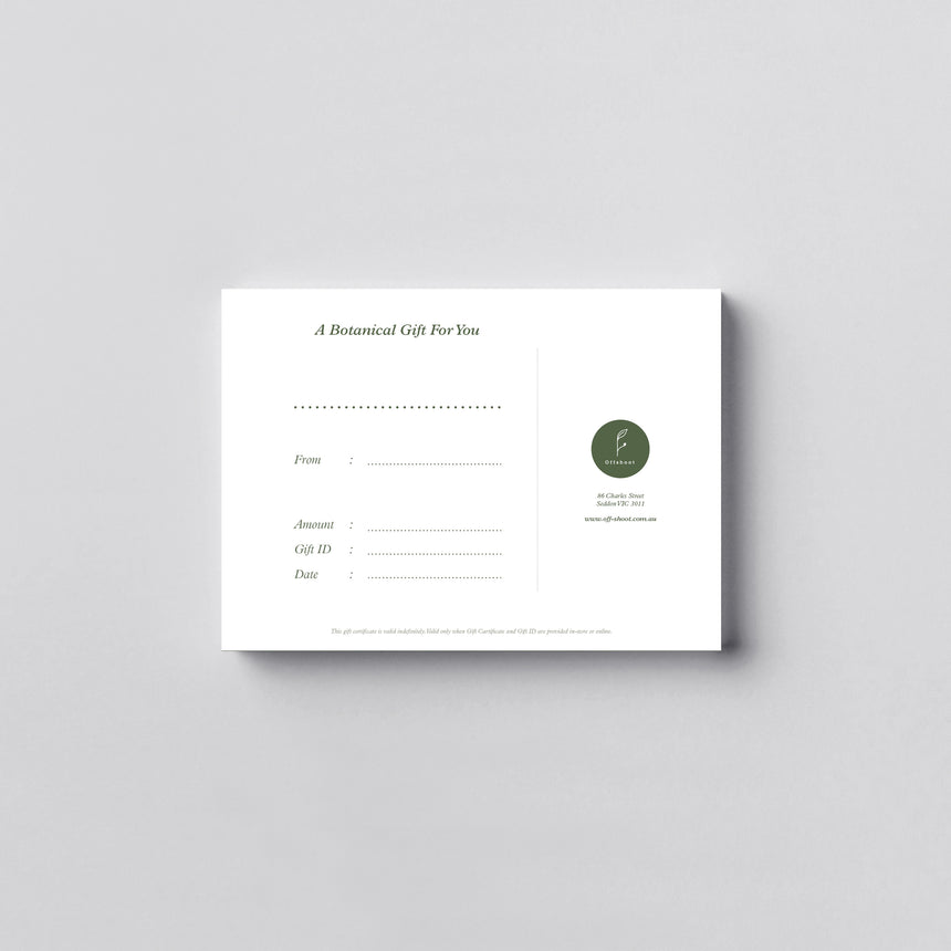 Offshoot Gift Card - Physical Card + Delivery