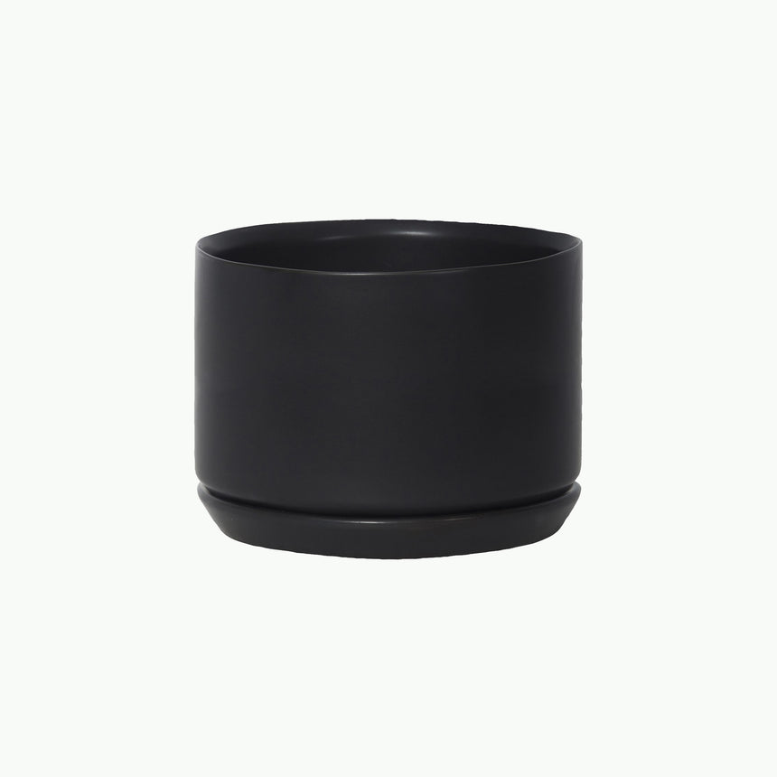 Oslo Planter Wide Black Large