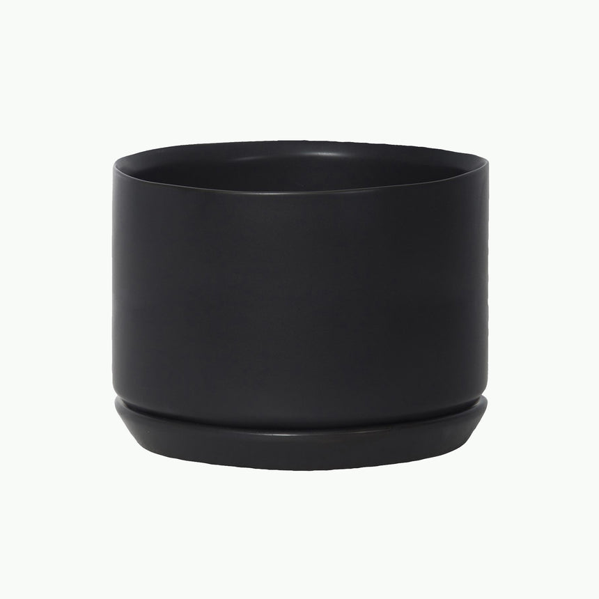 Oslo Planter Wide Black Large