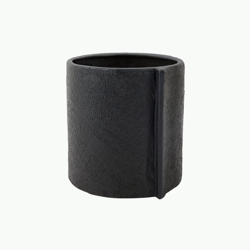 Zakkia | Burlap Pot Black Large