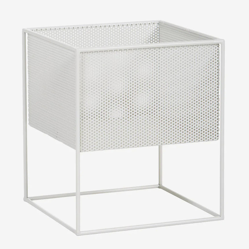 Redfox & Wilcox  | Perforated Planter Box Low - White