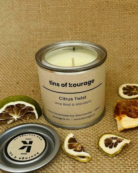 Kourage & Co. || Citrus Twist Soy Way Candle