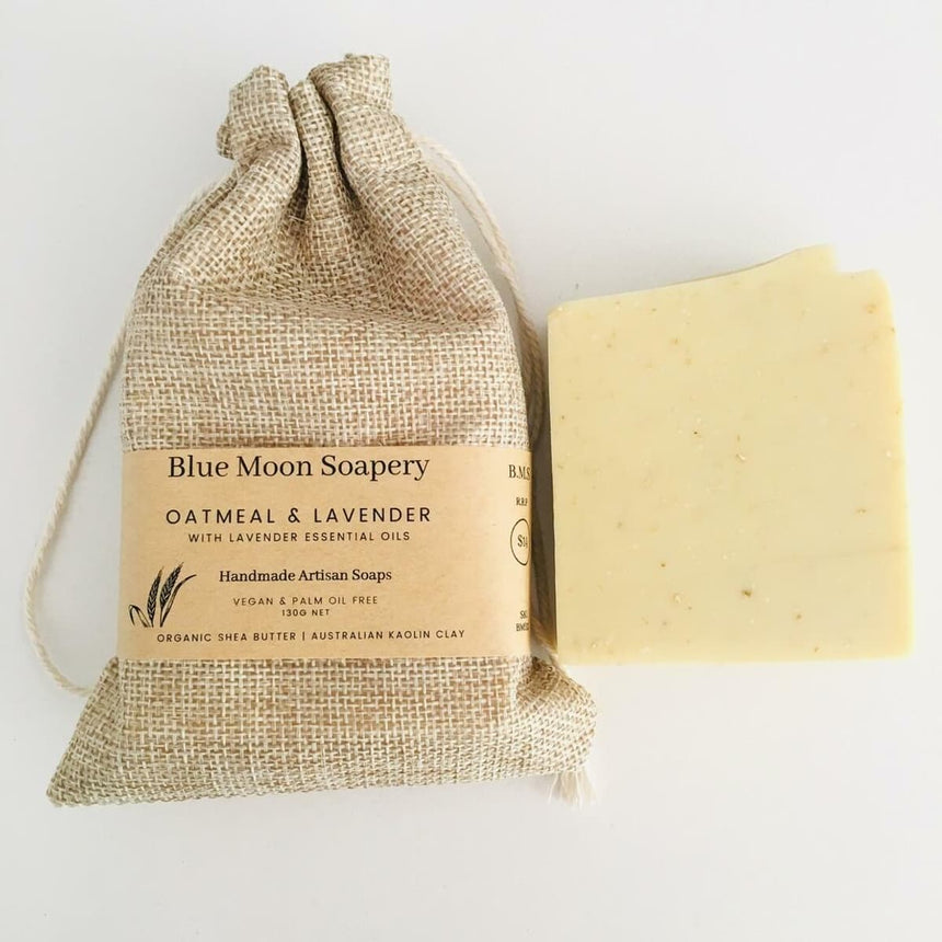 Blue Moon Soapery  || Oatmeal & Lavender Natural Soap