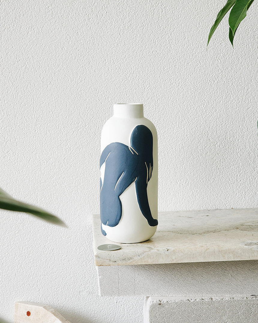 Offshoot | Blue Nude Vase Tall