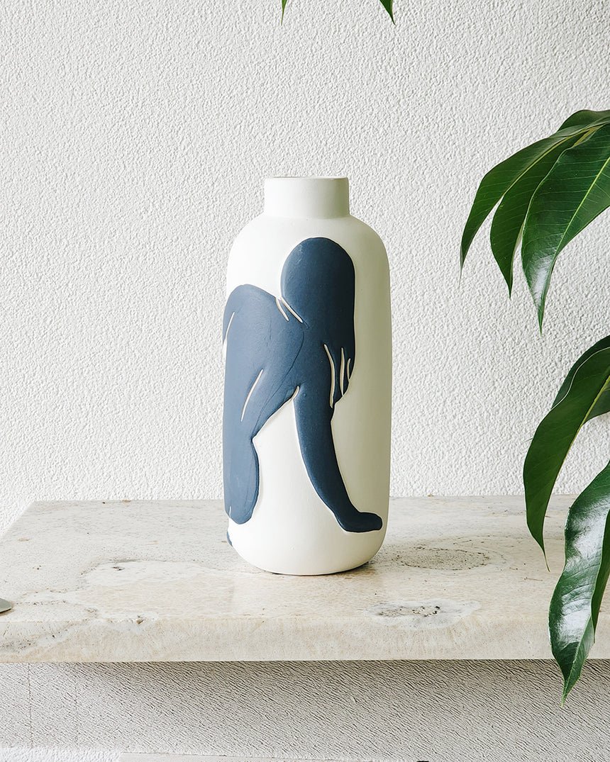 Offshoot | Blue Nude Vase Tall